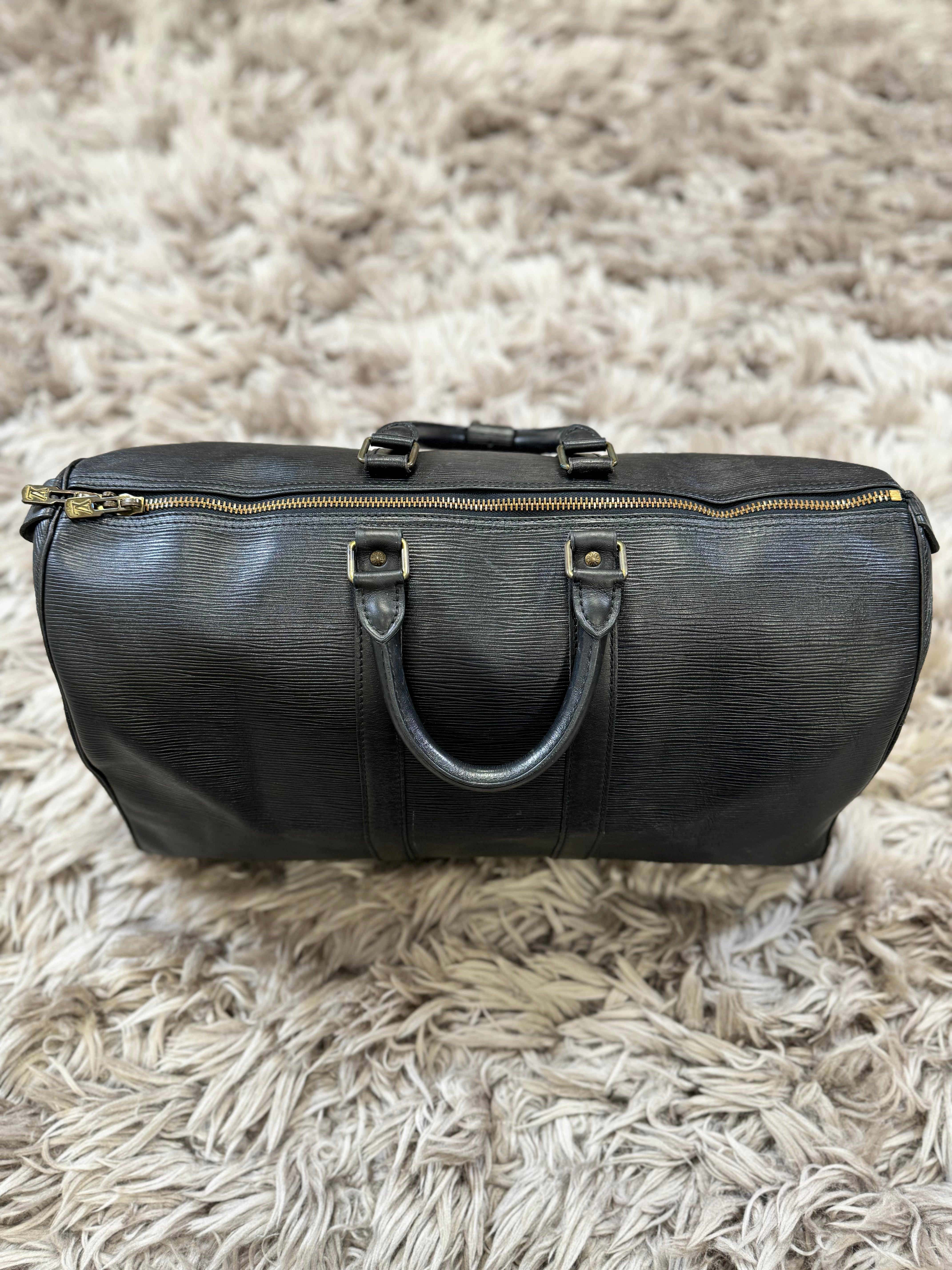 Louis Vuitton leather keepall 50