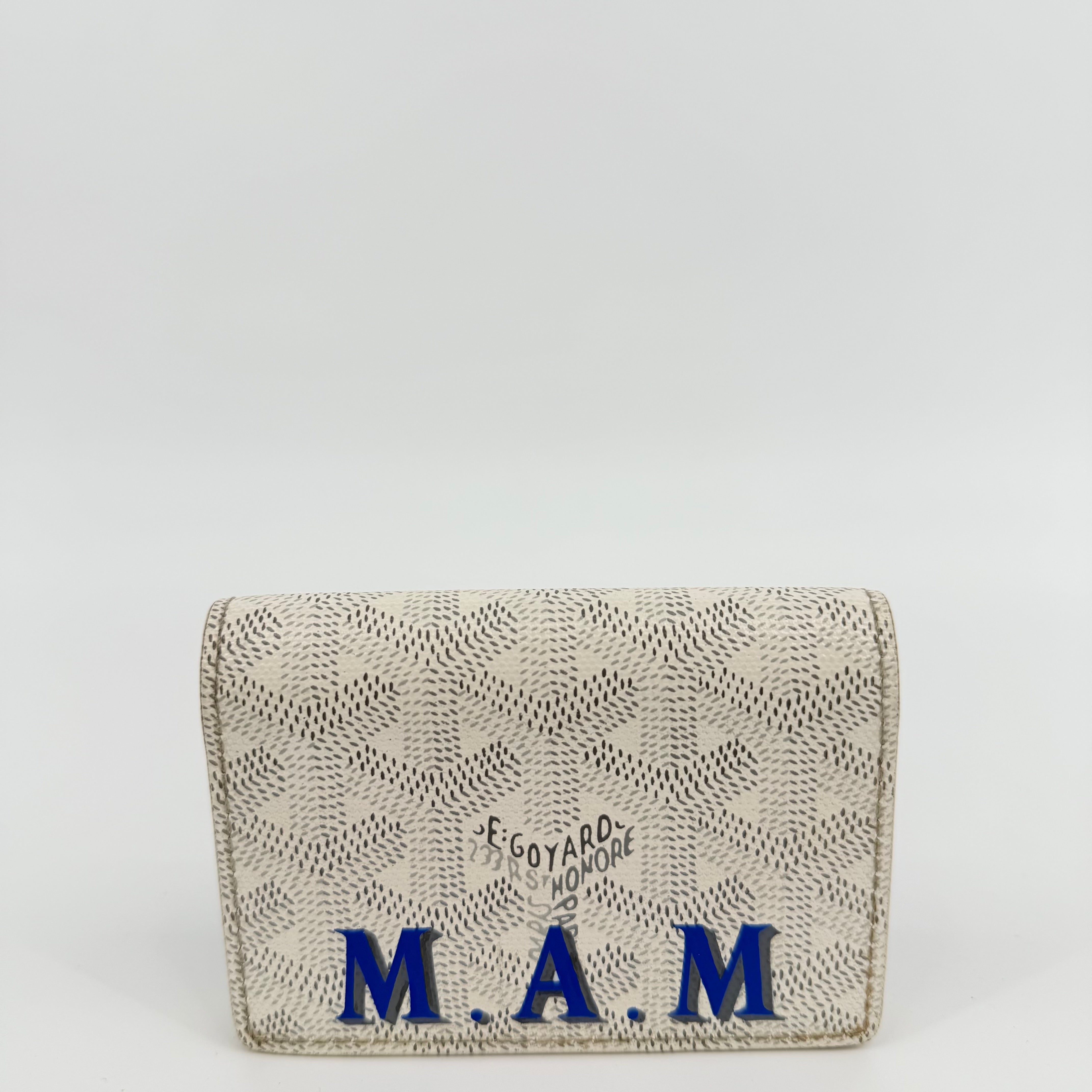 GOYARD White Saint Pierre Cardholder