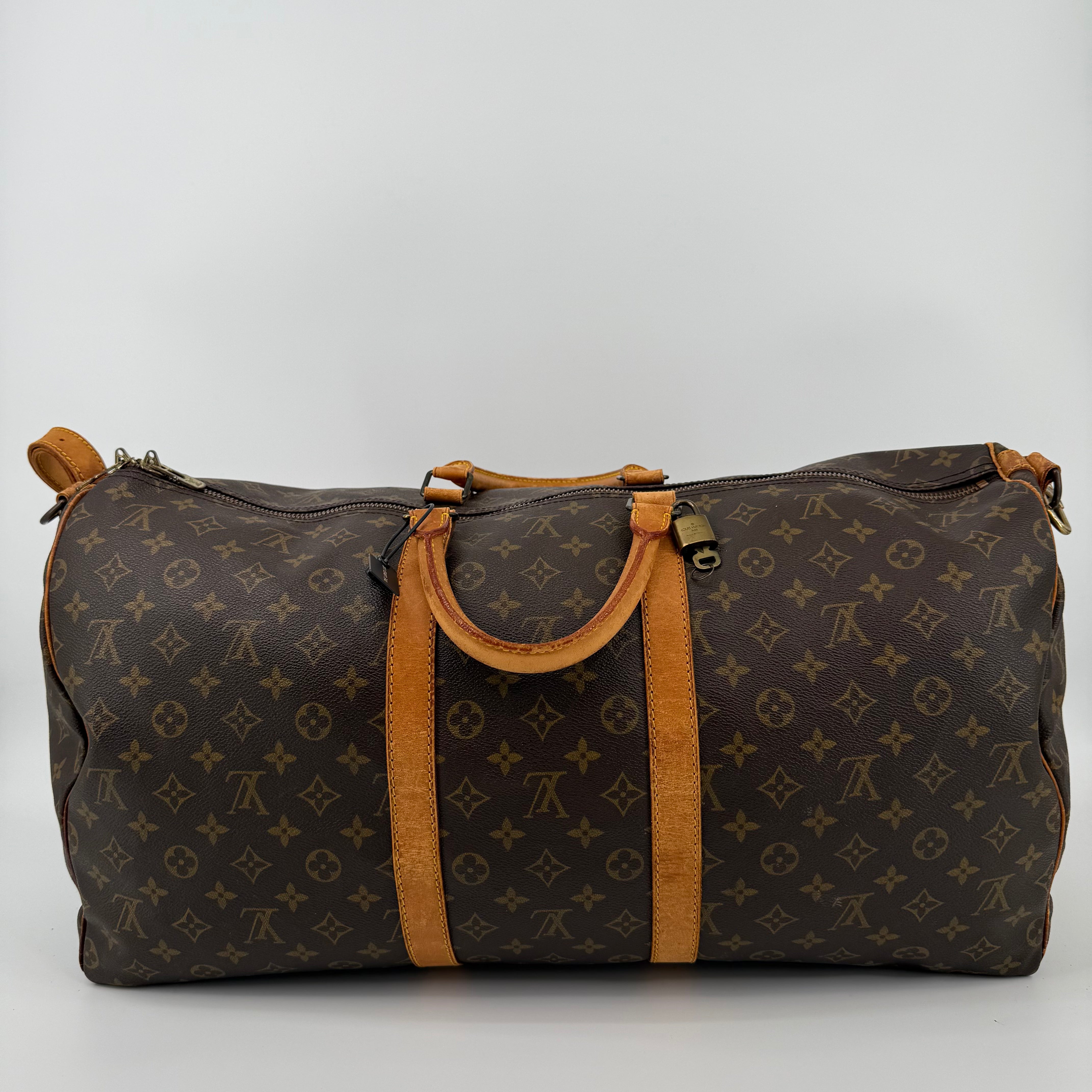 Louis Vuitton Monogram Keepall 55 With Strap