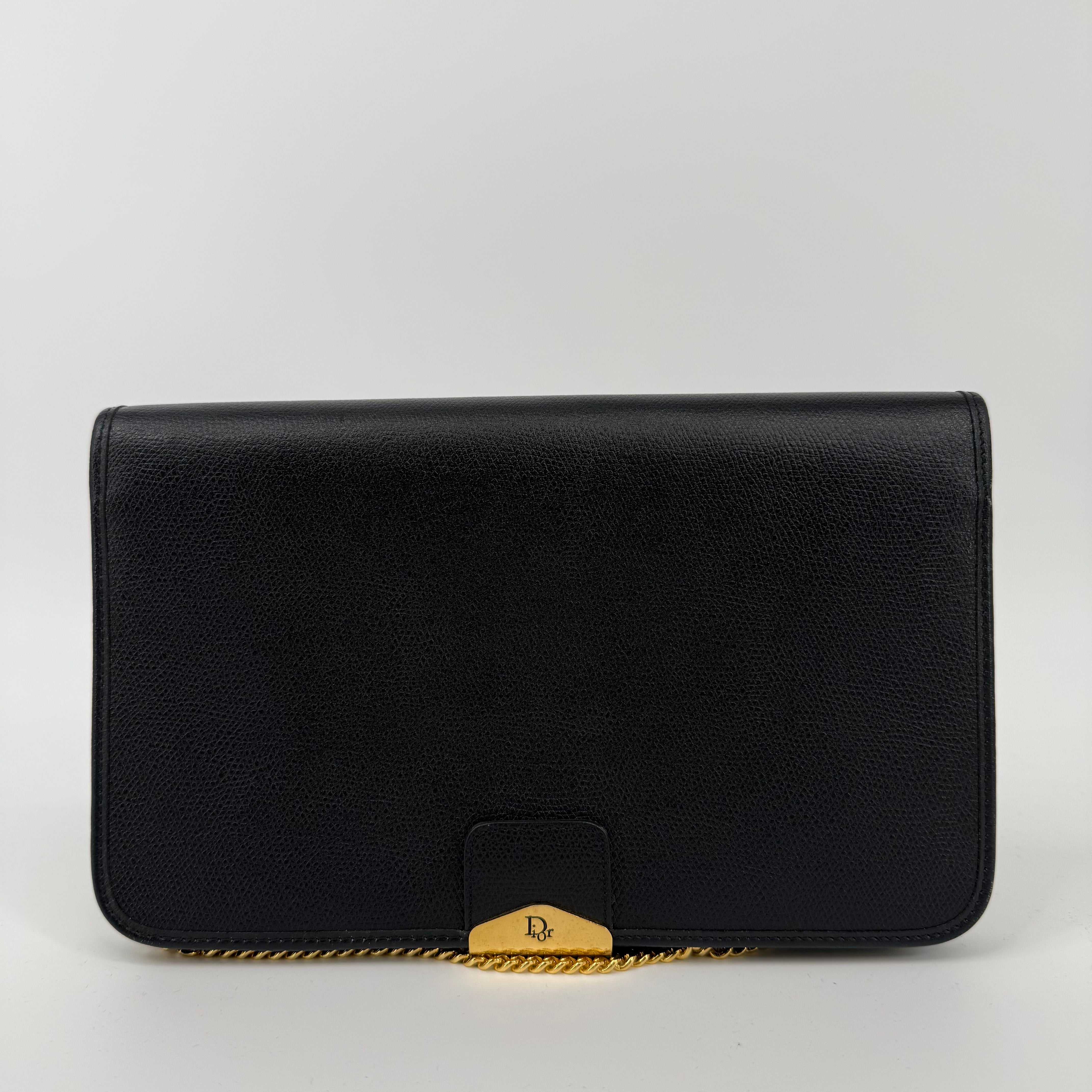DIOR Monsieur Navy Gold Shoulder Bag Chain