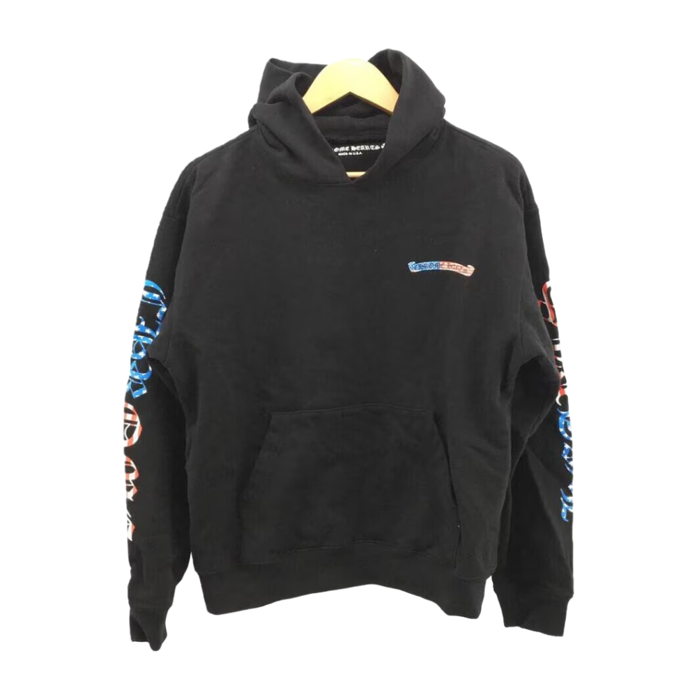 Chrome Hearts Hooded Sweatshirt Black/Red/Blue